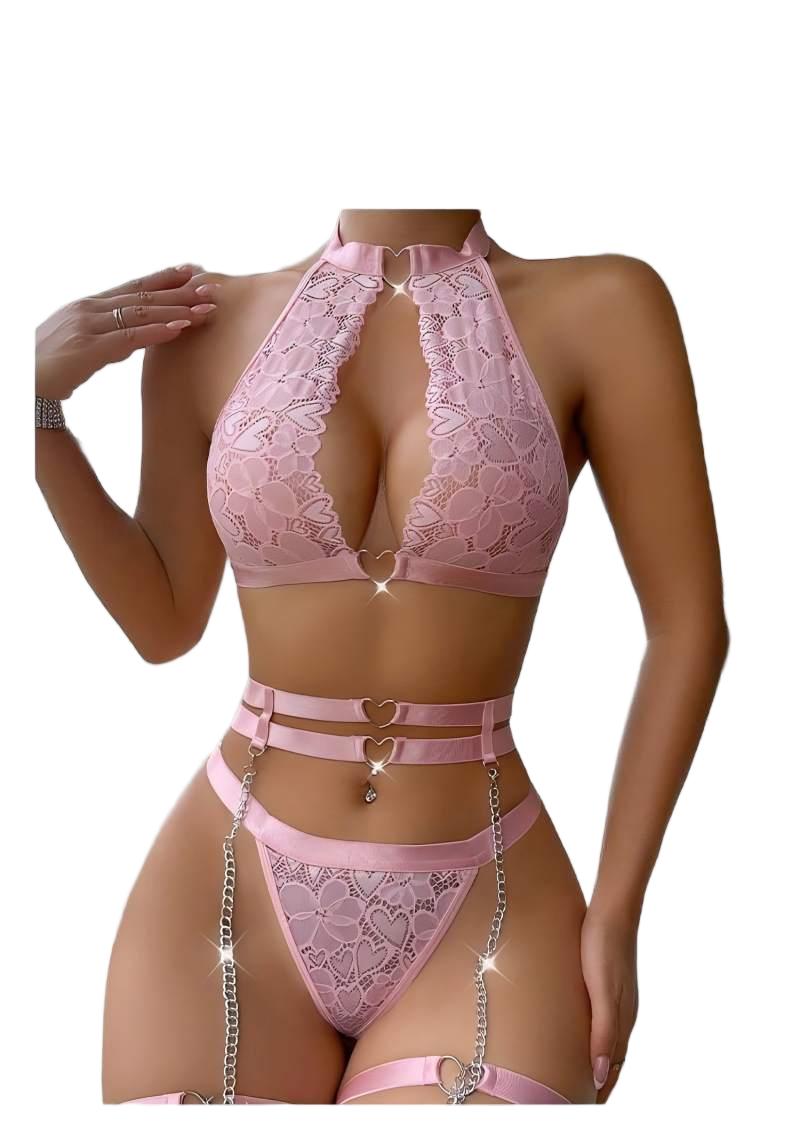 Minimizer Bra Women - Sexy Lingerie Set Push Up Lace
