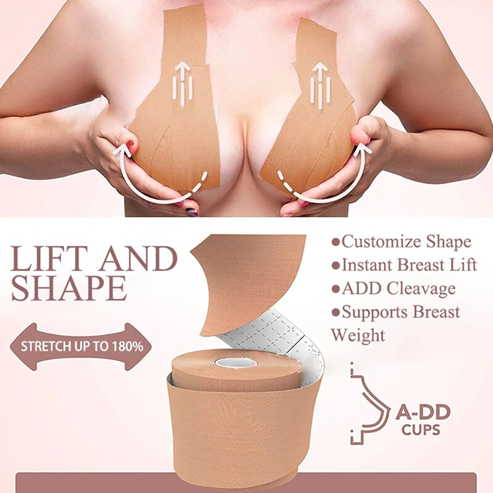 Invisible Breast Lift Tape Sil - Backless Bra Sticky recension och pris
