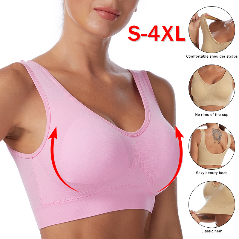 Sexy Women Bra Plus Size Seaml - Wirefree Bra Comfort recension och pris