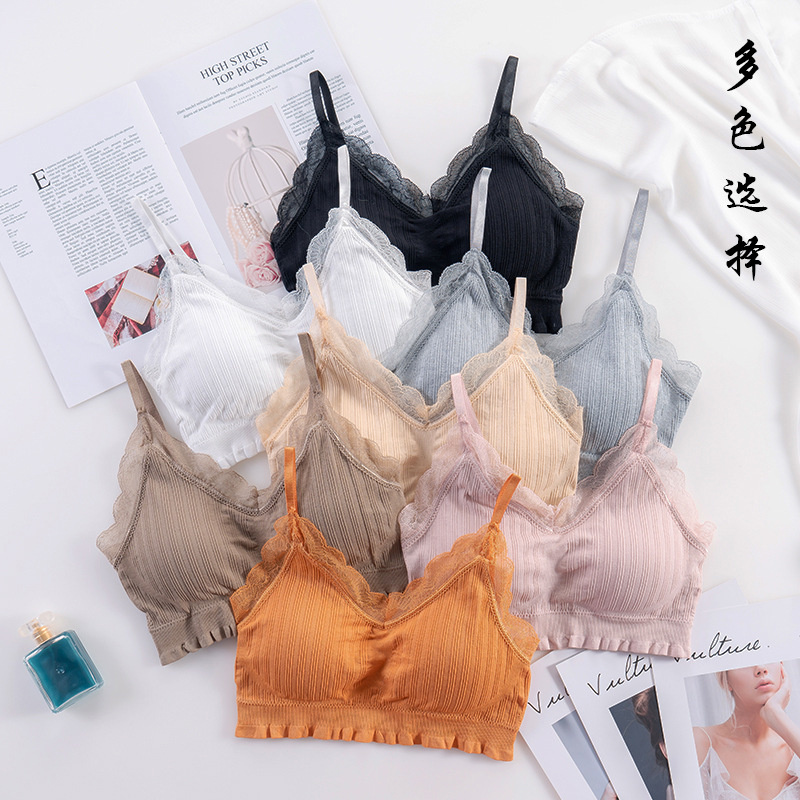3D Sexy Lingerie Seamless Spor - Lace Bralette Set recension och pris