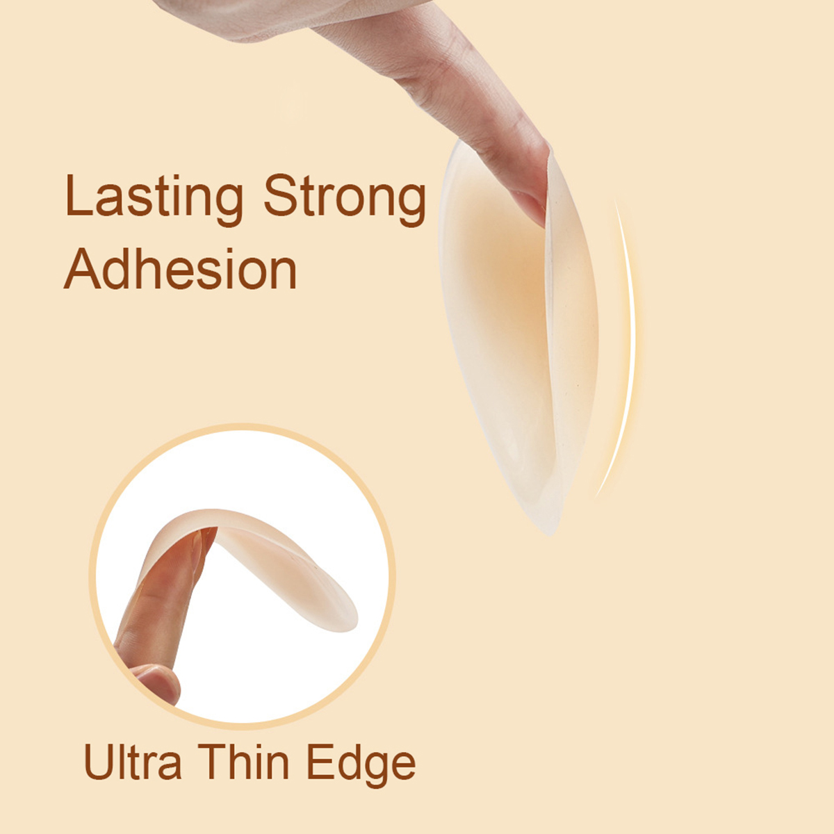 3Pairs Crescent Nipple Cover S - Push Up Bra Silicone recension och pris