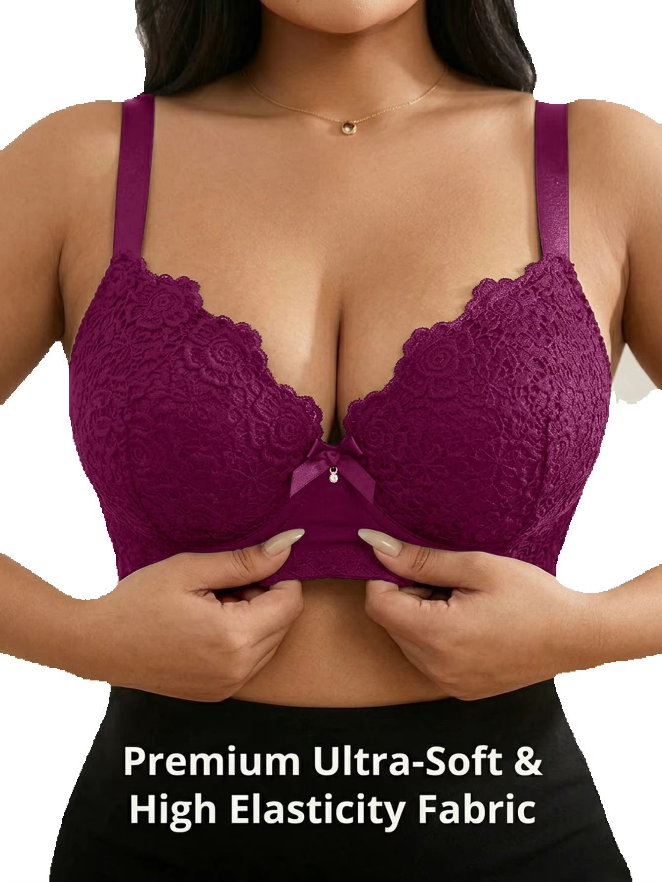 Women Plus Size Floral Push Up - Minimizer Bra Women recension och pris