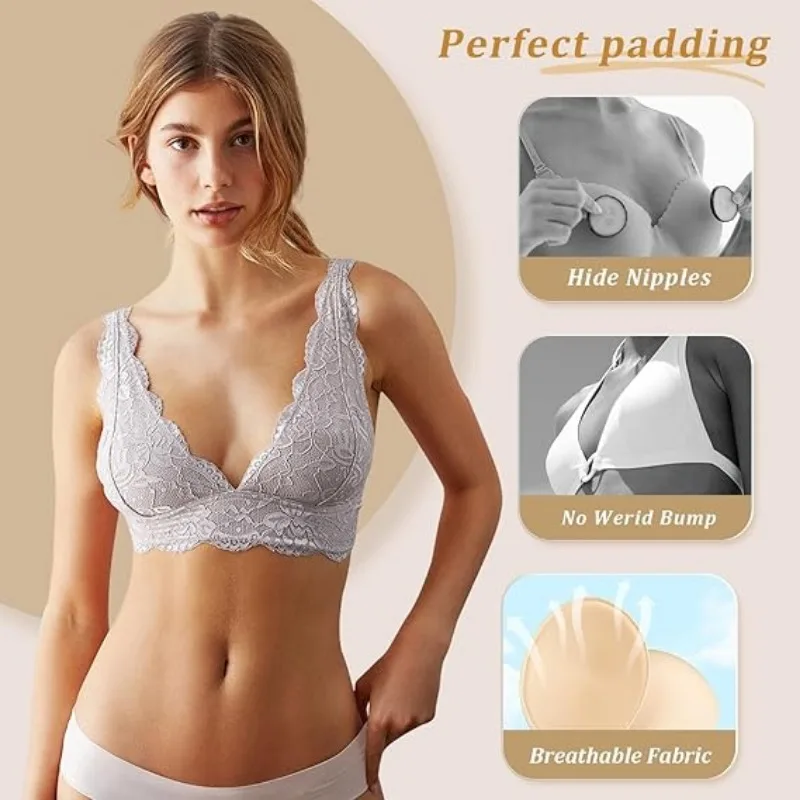 2/20pcs Removable Sponge Push  - Push Up Bra Silicone recension och pris
