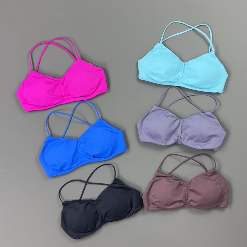 HISTELLO Front Ruched Cross Ba - Sports Bra Racerback recension och pris