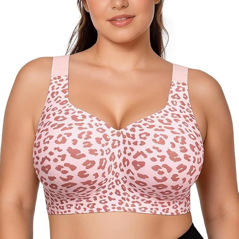 Leopard Jelly Bras No Underwir - Minimizer Bra Women recension och pris