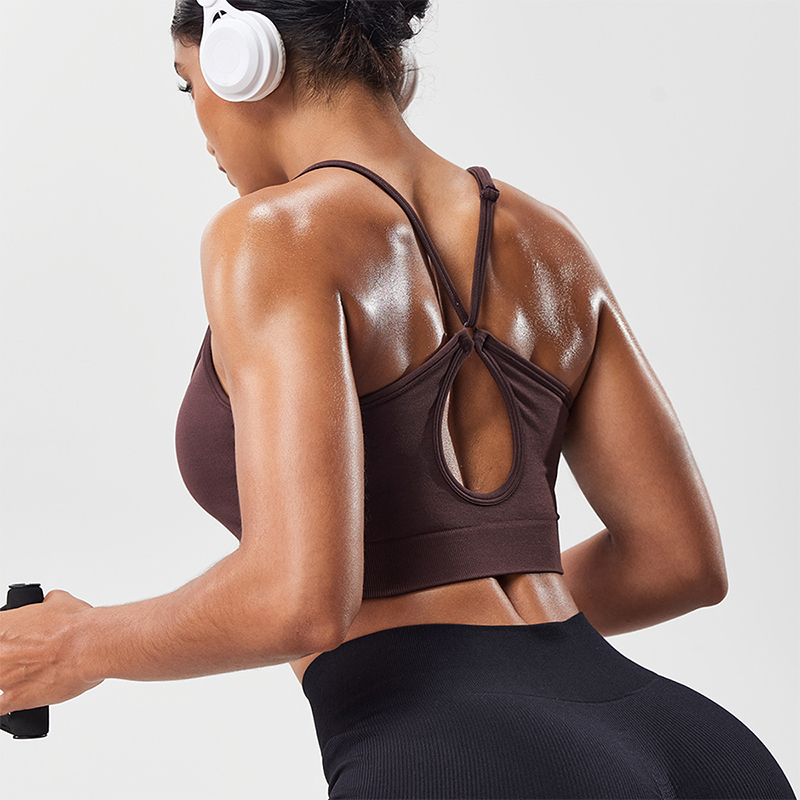Women Hollow Back Adjustable S - Sports Bra Racerback recension och pris