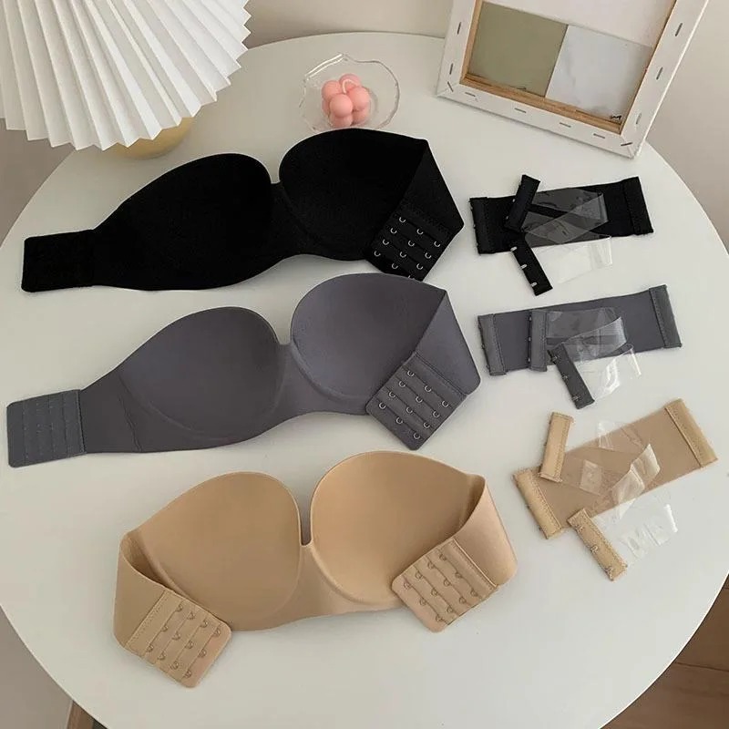 Women's Sexy Strapless Push-Up - Underwire Bra Padded recension och pris