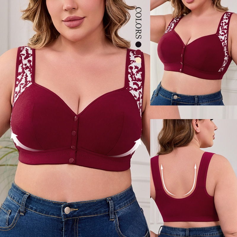 XL-7XL Plus Size Front Buckle  - Full Coverage Bra recension och pris